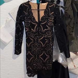 Laced black dress